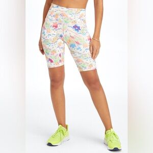Fabletics Define PowerHold High-Waisted 9'' Short Size XS In New Wave Floral NWT